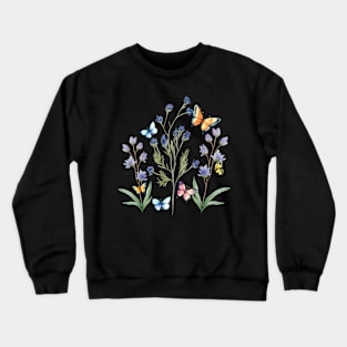 Flowers and butterflies Crewneck Sweatshirt